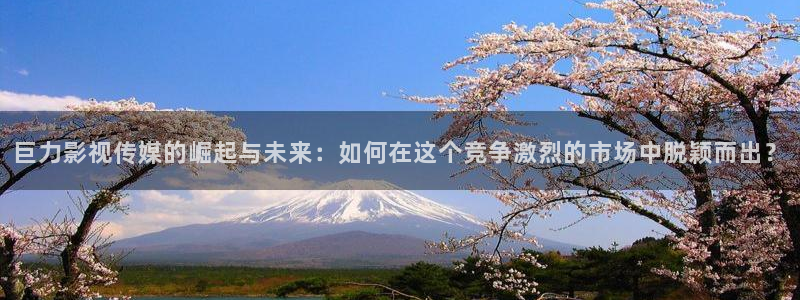 青丝影院电视剧播放量怎么样：巨力影视传媒的崛起与未来：如何在这个竞争激烈的市场中脱颖而出？